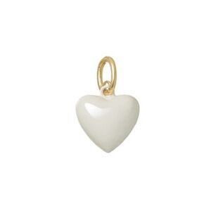 ROXANNE ASSOULIN The Mini Puffy Heart Charm in cream firm price